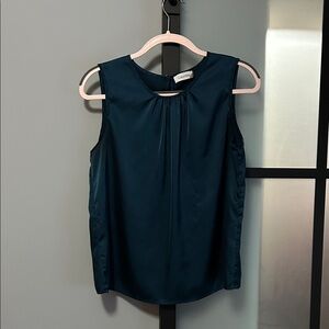 Calvin Klein Women's Sleeveless Blouse - Deep Blue